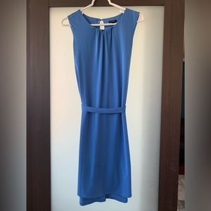 Blue sleeveless Ann Taylor dress